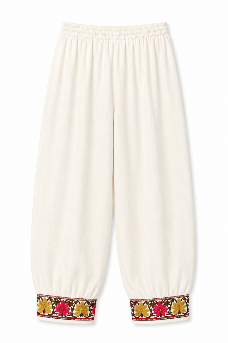 Kashmir Aari cotton Co-Ord Set | Light Gray